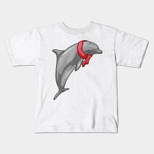 Dolphin Scarf Kids T-Shirt